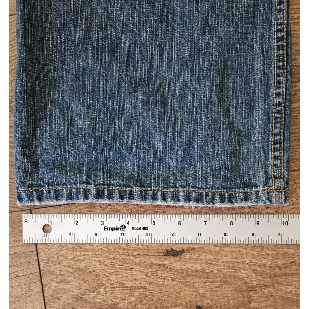 VTG Sean John Jeans 40 Blue Baggy Wide Leg Hip Hop Rap Skater Hammer Loop Y2K